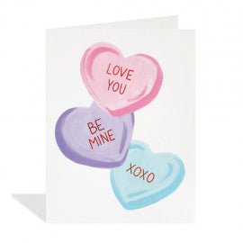 Candy Hearts Card