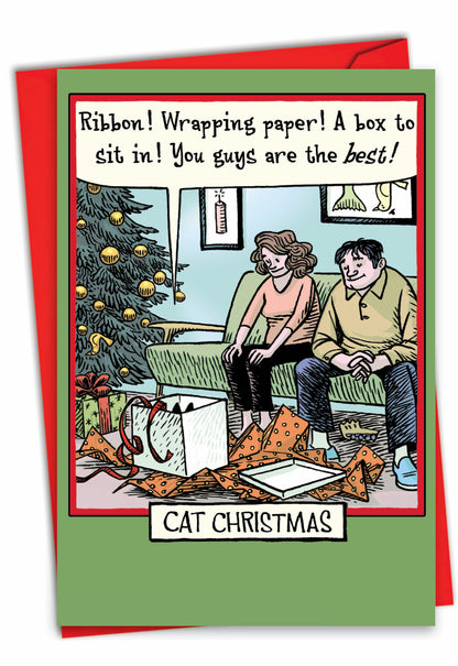 Cat Christmas Card