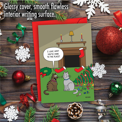 Cat Christmas Decor Christmas Card