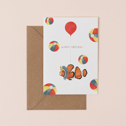 Birthday Clown Card