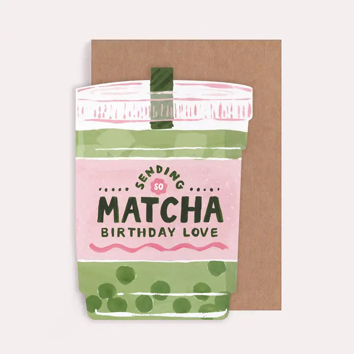 Matcha Birthday Card