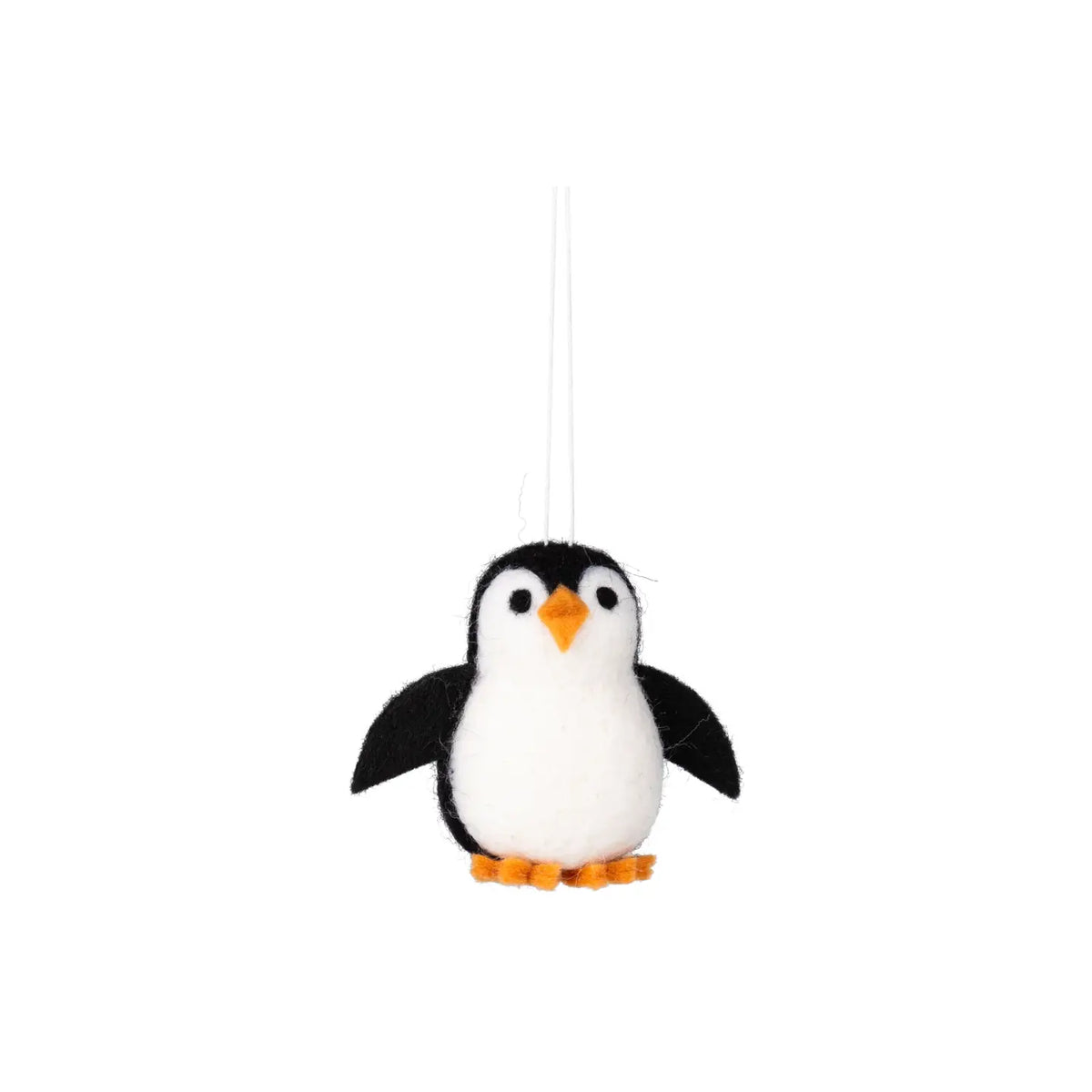 Felt Penguin Black And White Ornament