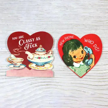 Set of 12 Funny Vintage Valentine's Day Cards