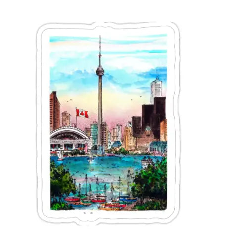 CN Tower Skyline Toronto Sticker