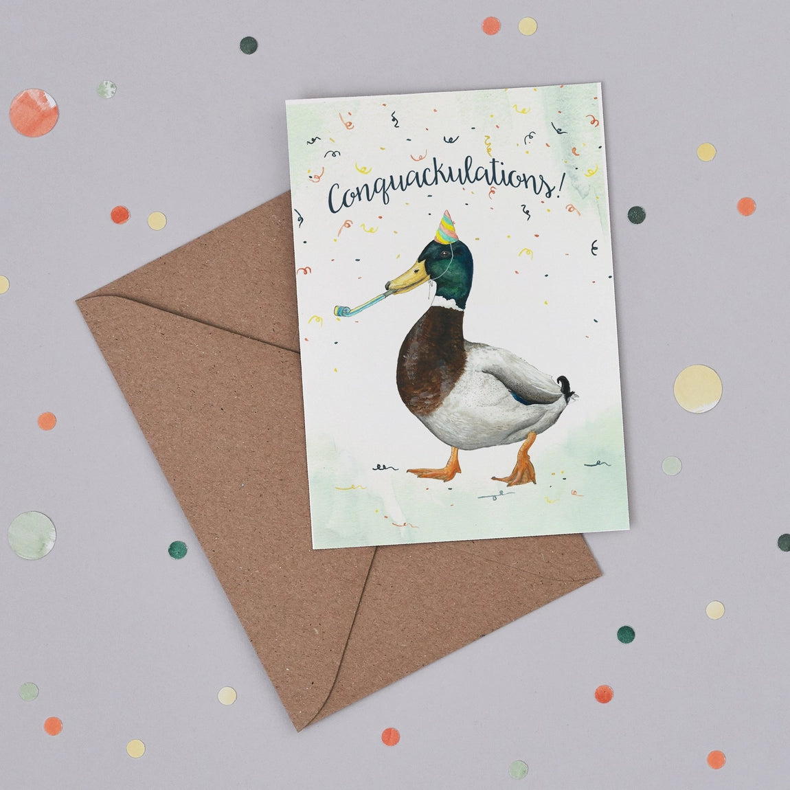 Conquackulations Card