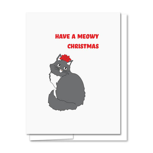 Meowy Christmas Letterpress Christmas Card