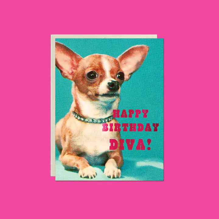 Birthday Diva Foil Birthday Greeting