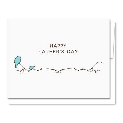 Father's day (birds) Letterpress Father's Day Card