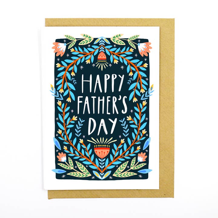 Folky Father's Day Card