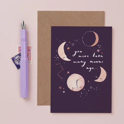 Many Moons Birthday Card