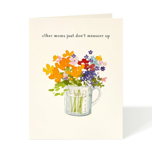 Flowers in Measuring Cup Card