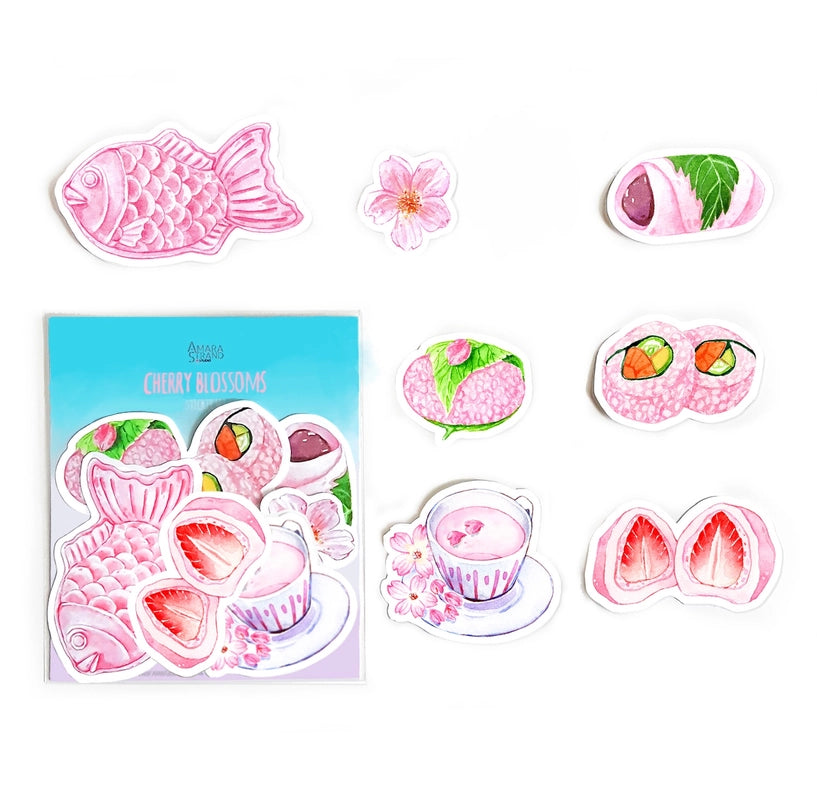 Cherry Blossoms (Sakura) Sticker Set