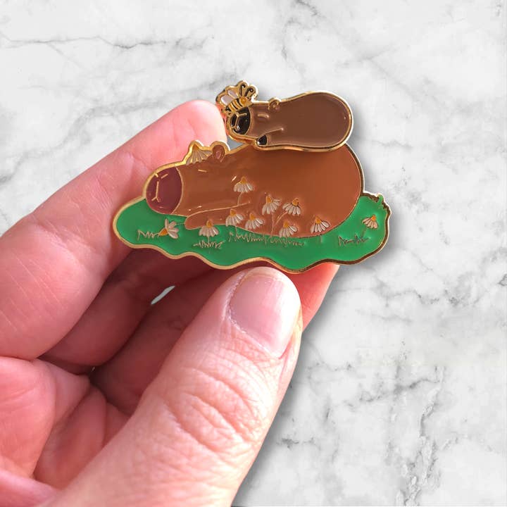@34 Capybarbaras Enamel Pin