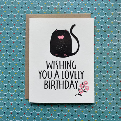 HB Cat Lovely Birthday Card