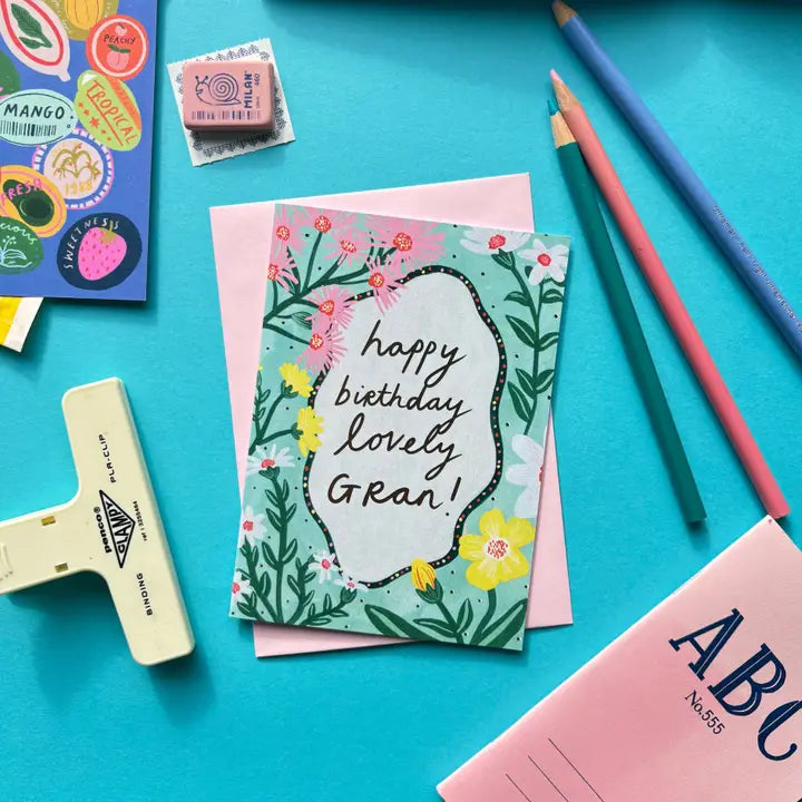 Happy Birthday Lovely Gran Greetings Card