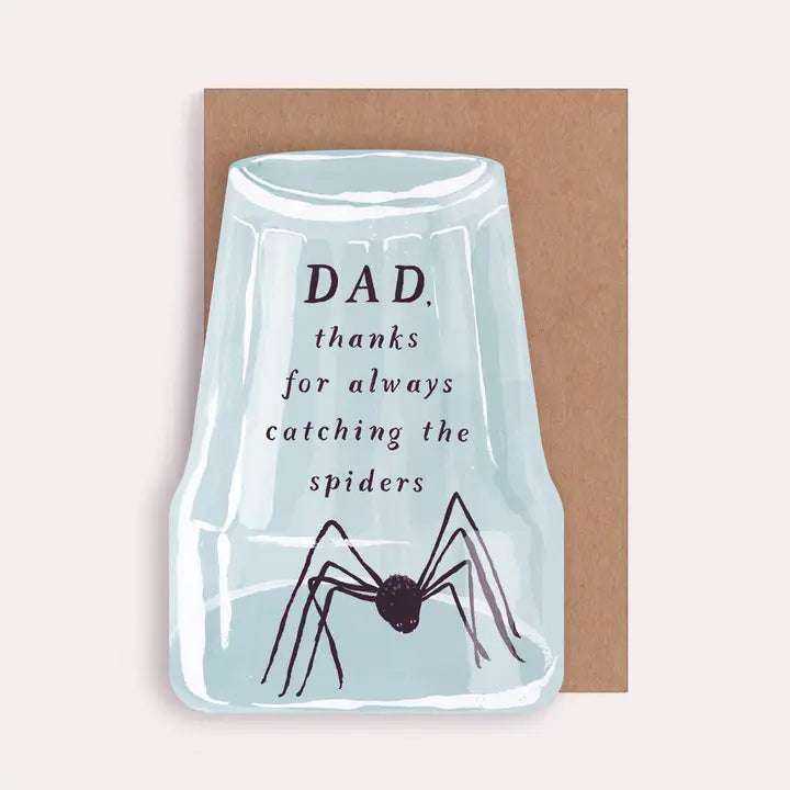 Spider Catching Dad Card