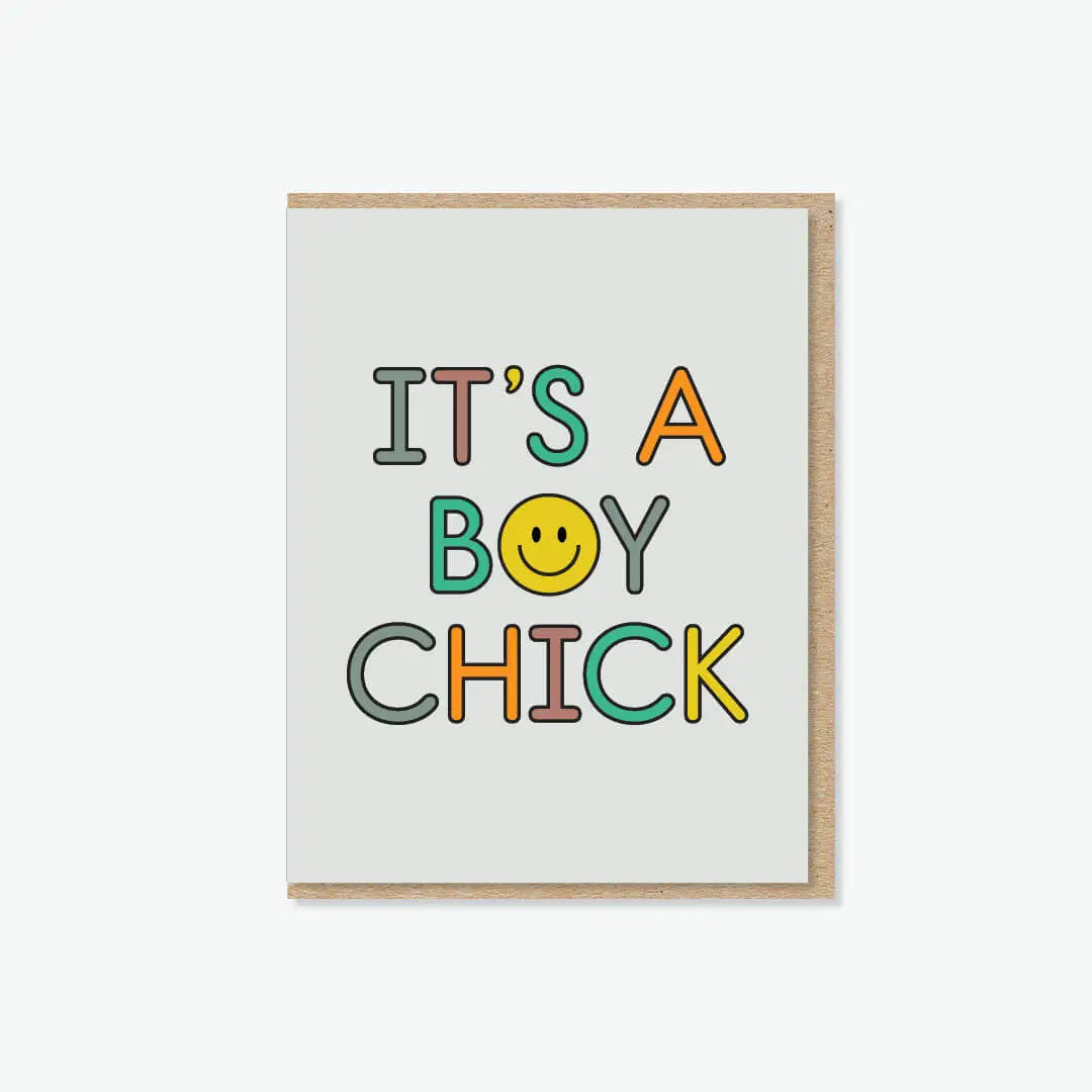 It's A Boychick Card