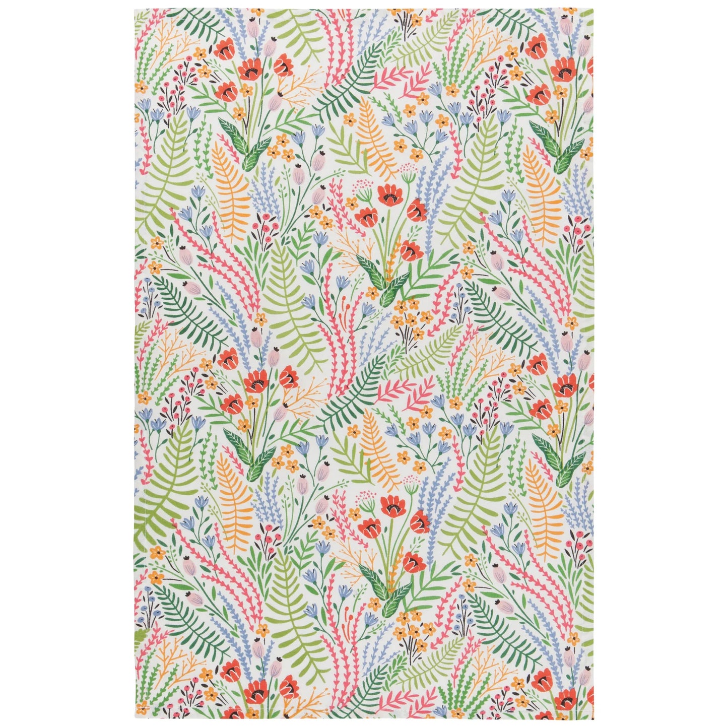 Bouquet Printed Cotton Dishtowel