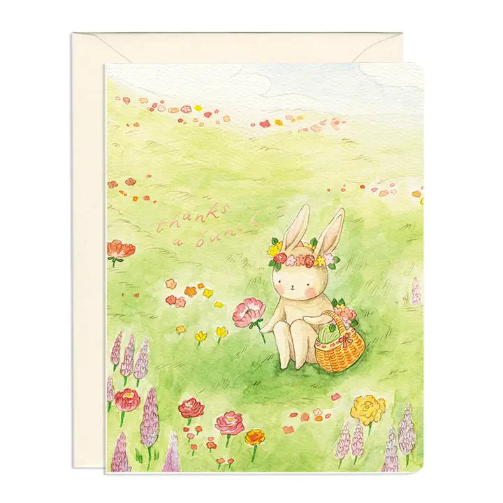Thanks A Bunch Bunny Card