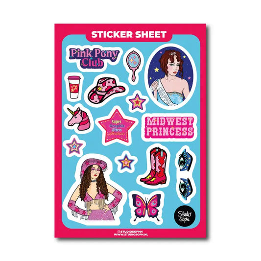 Chappell Pink Pony Sticker Sheet