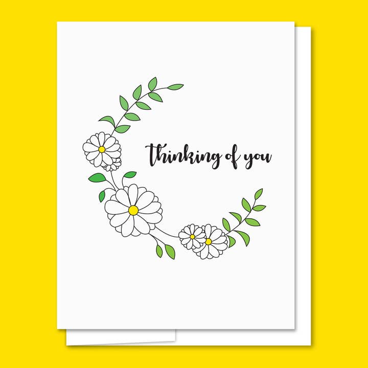 Thinking of You Letterpress Card