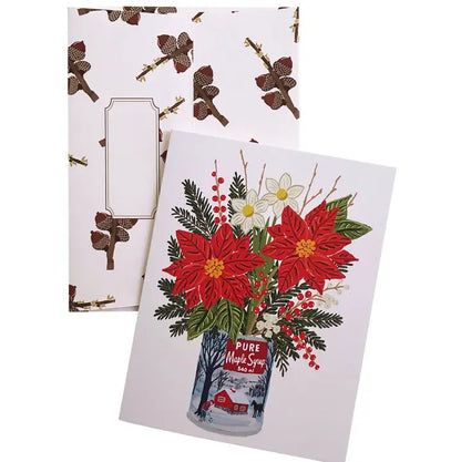 Flowers & Berries in Maple Syrup Tin Card