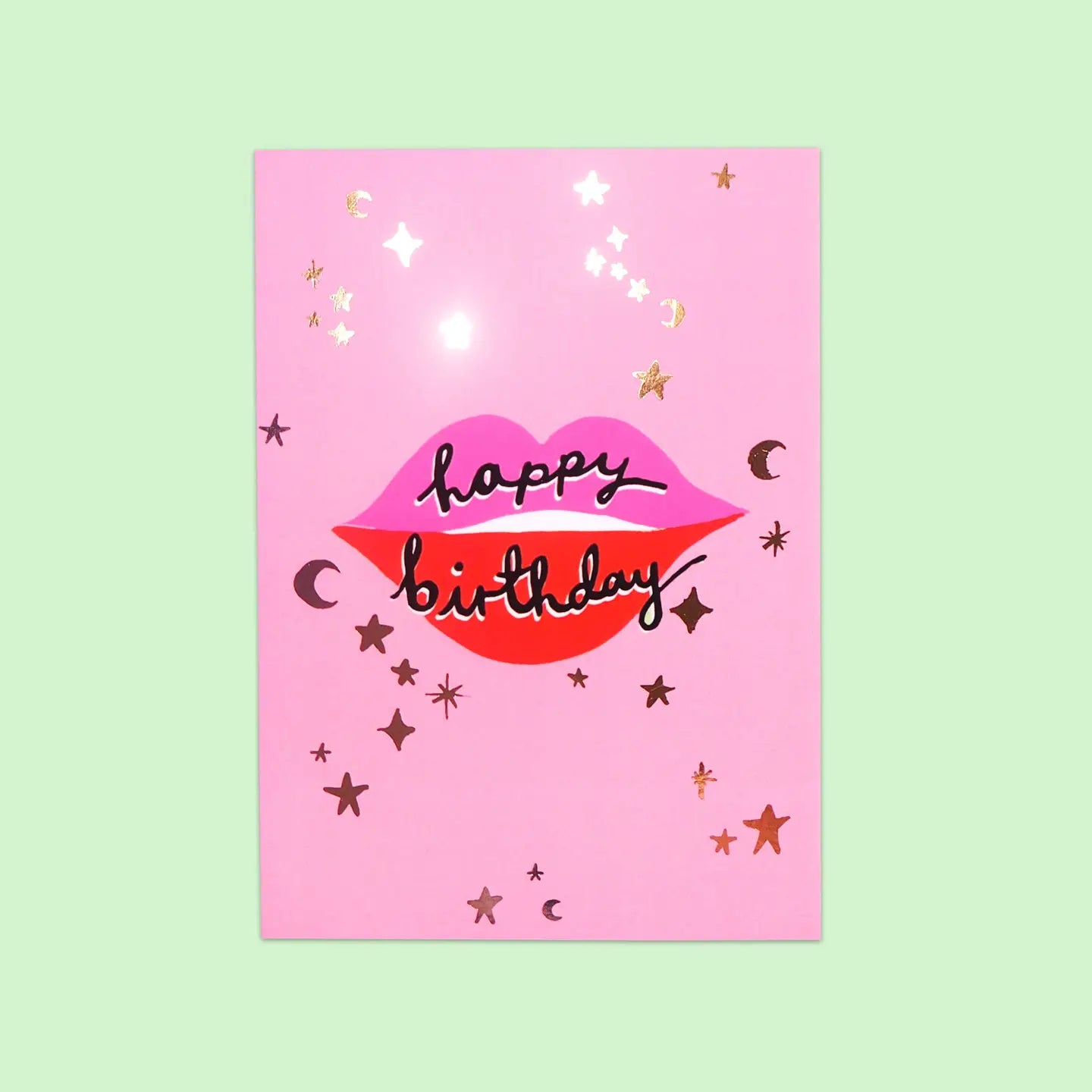 Happy Birthday Lips Card