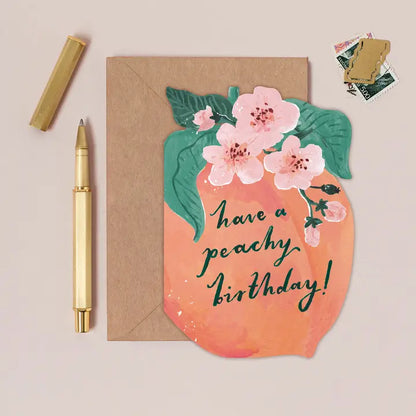 Peachy Birthday Card