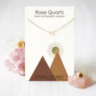 Healing Stones Rose Quartz Necklace