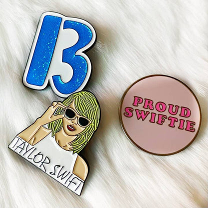 @65 Taylor Swift Lucky Number 13 Enamel Pin