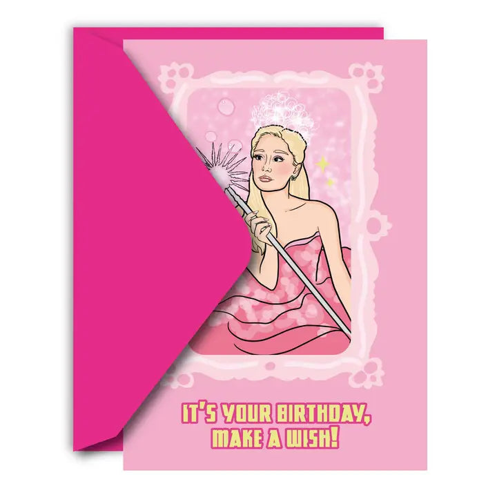 Happy Birthday Make A Wish Good Witch Greeting Card