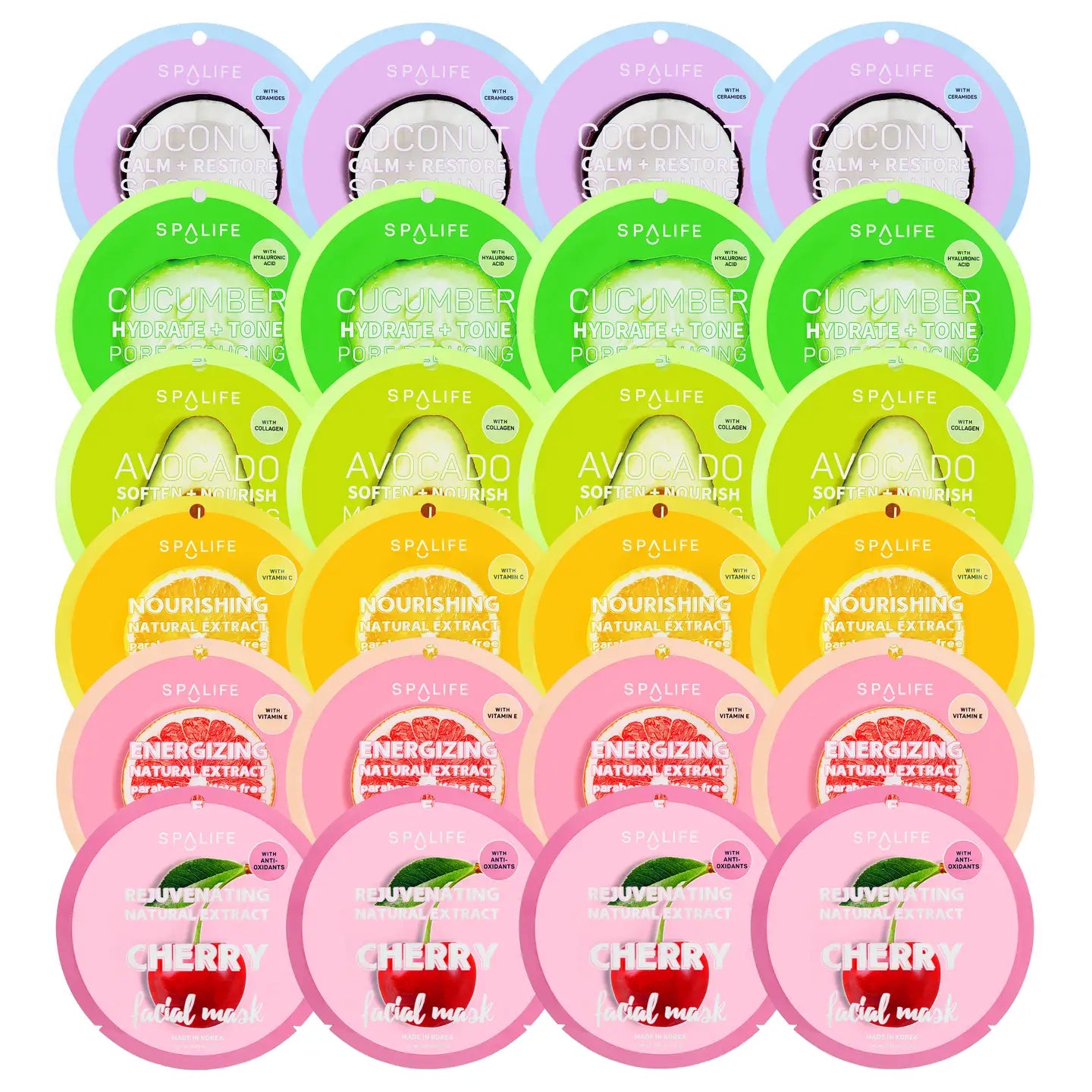 Korean Fruit Infused Face Masks