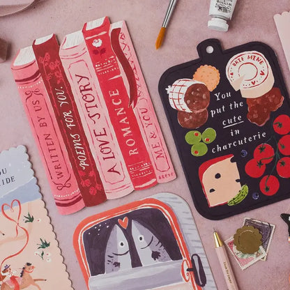 Love Story Books Card