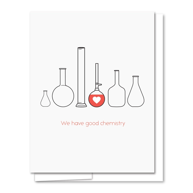 Chemistry Letterpress Card