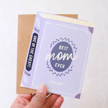 Best Mom Ever A True Story Bookish Card