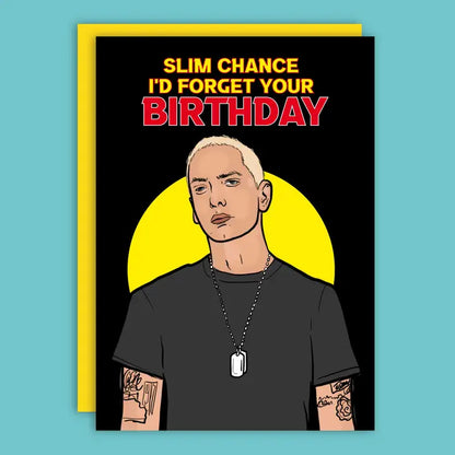 Slim Chance Rapper Happy Birthday Greeting Card