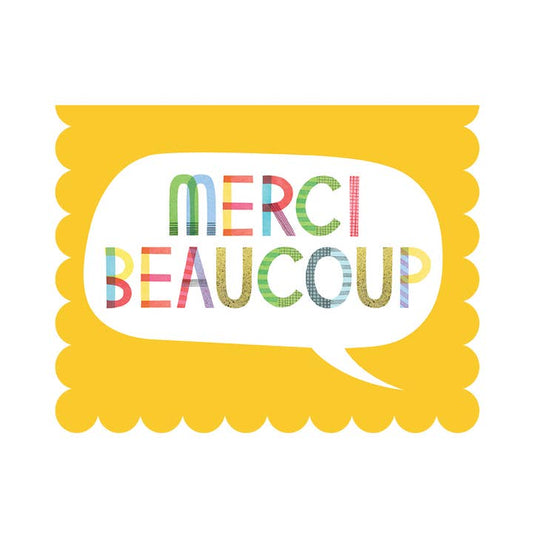 Merci Beaucoup (French) - Thank you Card