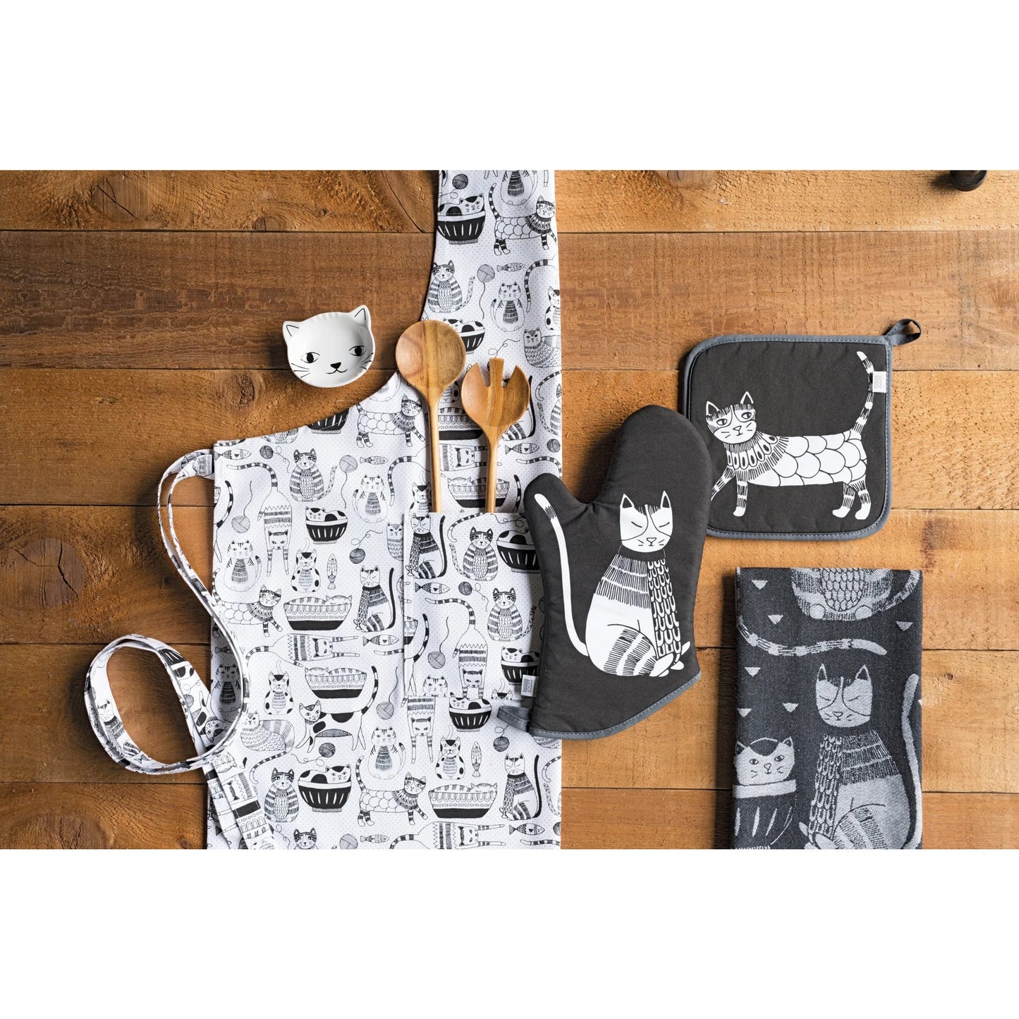 Purr Party Jacquard Dishtowel