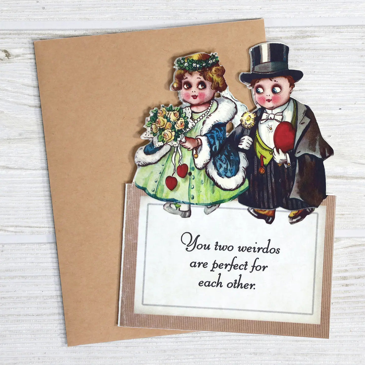 Perfect Weirdos Macabre Wedding Card