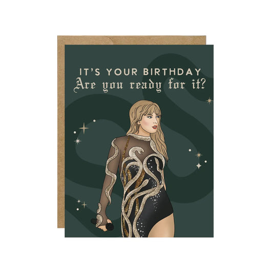 Taylor Are You Ready For It Card