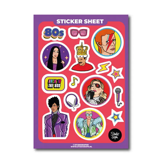 80's Icons Sticker Sheet