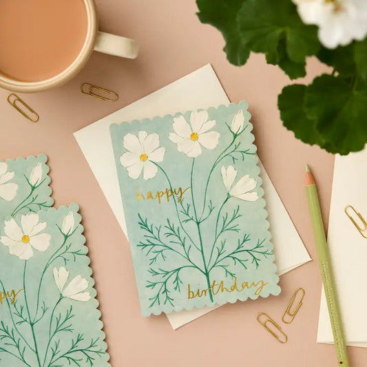 Cosmos Happy Birthday Card