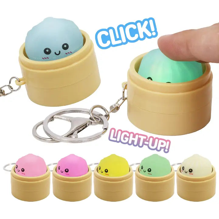 Bao Bun Dumpling Light-Up Keychain