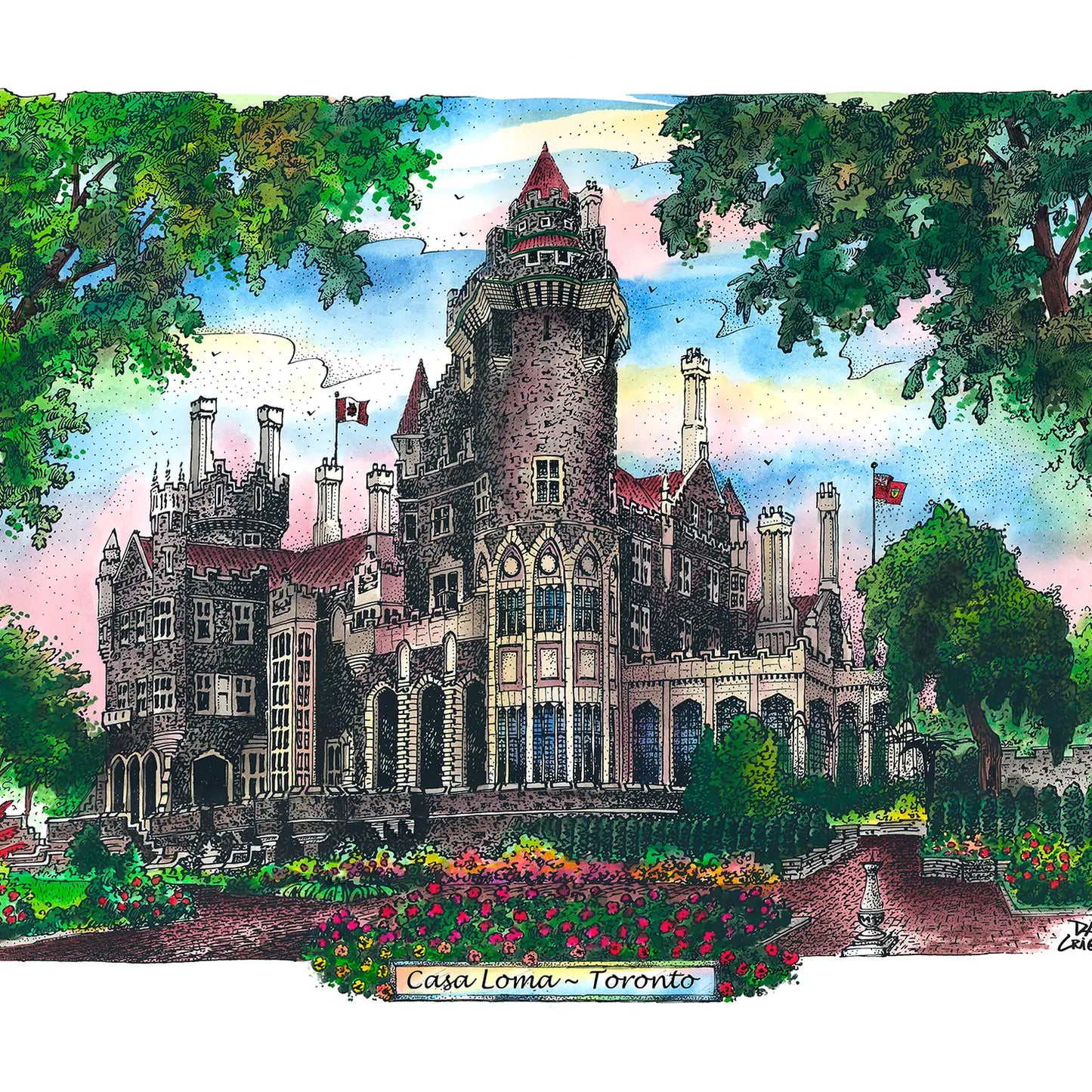 Casa Loma Toronto Postcard