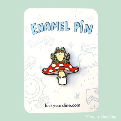 @42 Toad & Toadstool, Mushroom Enamel Pin