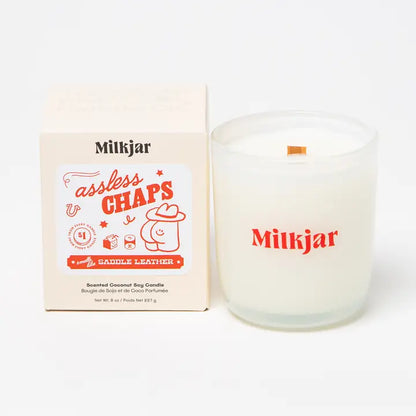 Assless Chaps - Saddle Leather Coconut Soy Candle