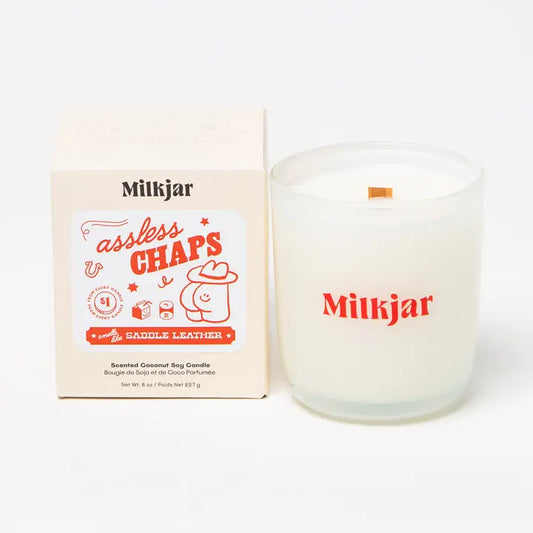 Assless Chaps - Saddle Leather Coconut Soy Candle