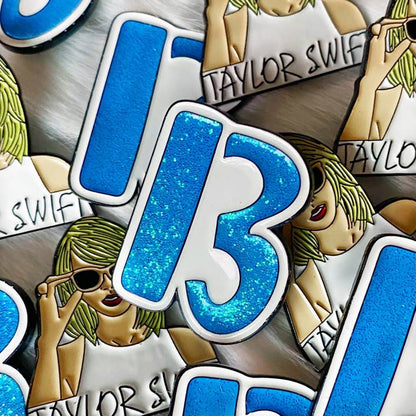 @65 Taylor Swift Lucky Number 13 Enamel Pin