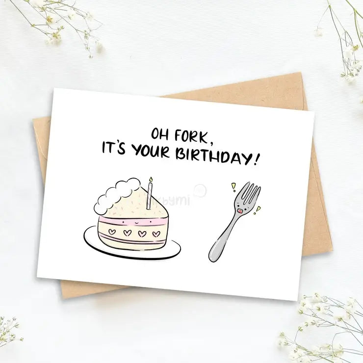 Oh Fork, It's Your Birthday Card