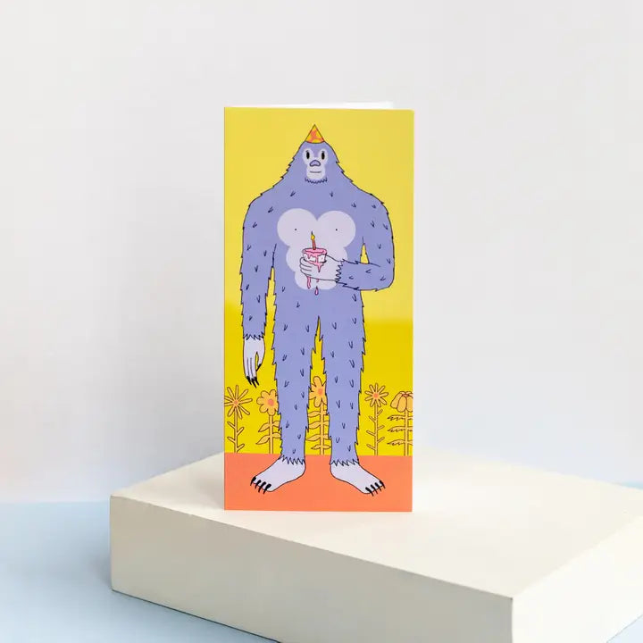 Yeti Panoramic Greeting Card